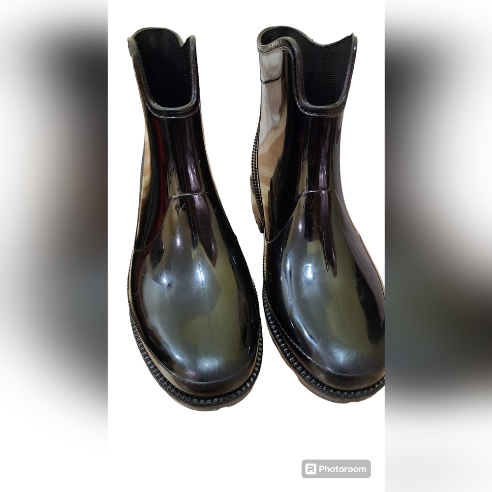 Ladies ankle rubber boots